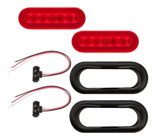 Optronics Tll112rk Glolight Red Kit De Luz De Remolque Con 2