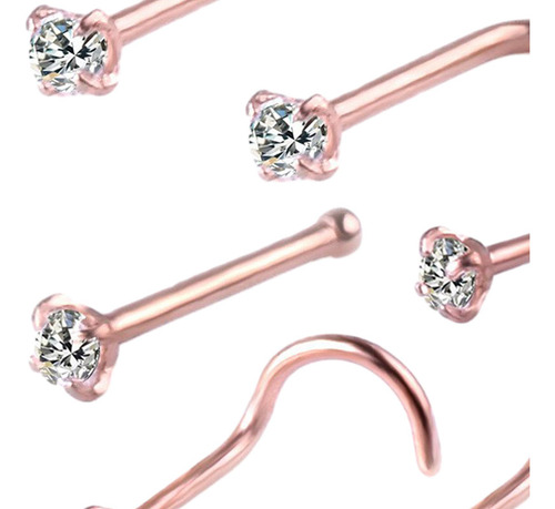 3 X 6x Pernos De Nariz, Anillos De Nariz De