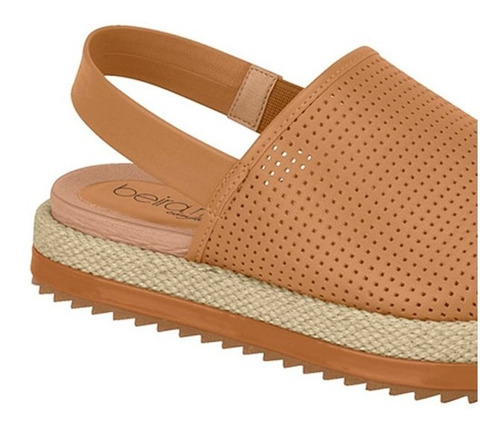 sandália beira rio espadrille caramelo