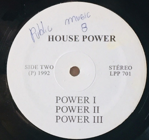 Lp House Power 1992 - 07 Musicas Lp Tem Pequenas Marcas (Usado)