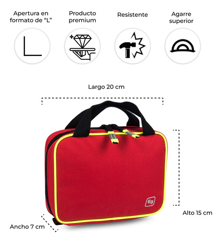 Botiquín Primeros Auxilios Duradero Portatil Equipado Elite