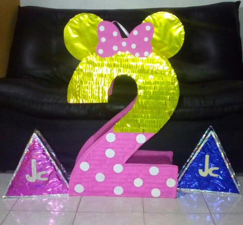 Piñata Minnie Dorado Minipiñata