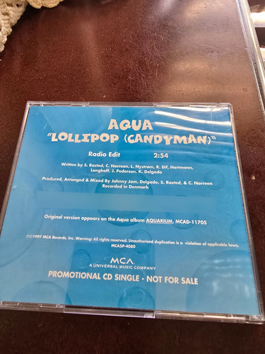 Aqua Lollipop (candyman) (usado) Estándar