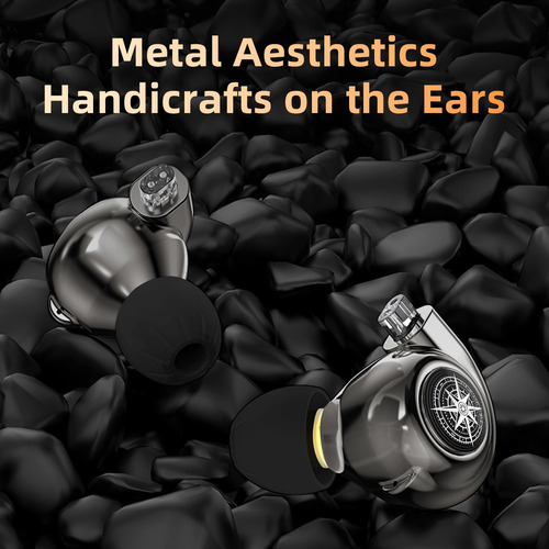 Auriculares In Ear Monitor Hifi Bass Conch Iems Zinc Color
