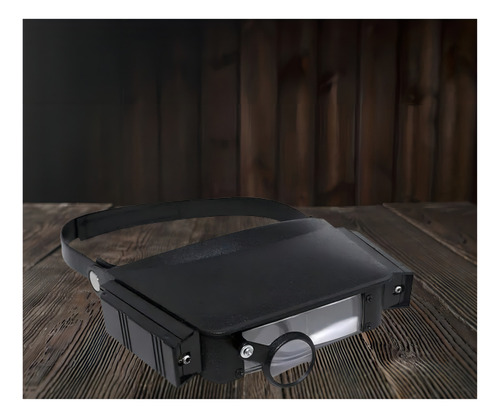 Lupa De Cabeça Led Pala Para Eletronica E Estetica 3 Lentes