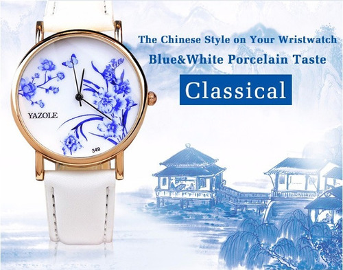 4 Relógios Femininos Yazole 349 Oriental Style Original