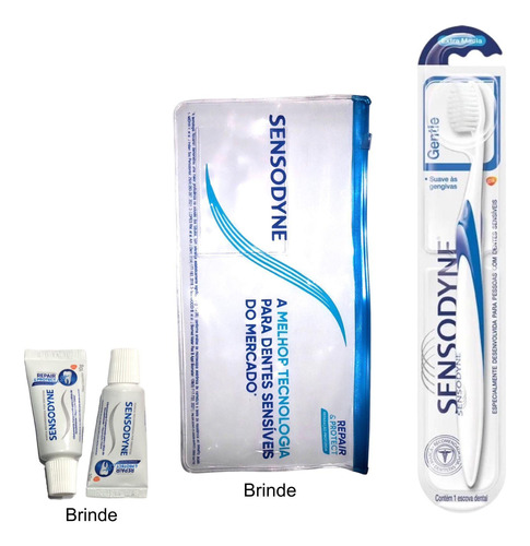 Escova De Dente Gentle Sensodyne Mais Necessaire