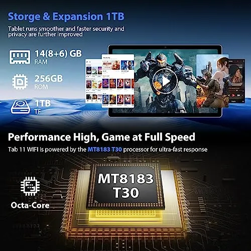 Tableta Blackview Tab 11 Wifi De 10.36 Pulgadas, 8 Gb+256 Gb