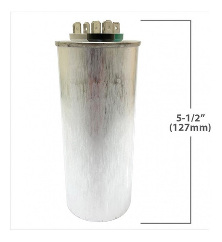 Condensador/capacitor De Marcha 50+10 Mfd 370-450vac Redondo