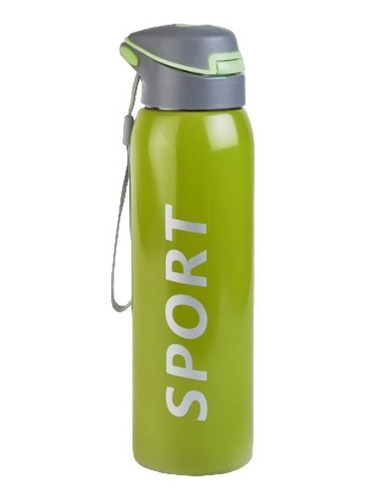 Botella Hermetica 500 Ml Deportiva Termica Acero Sport Verde