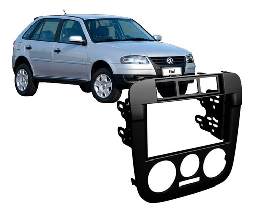 Marco Adaptador Negro Gol Saveiro G4 Doble Din Audio Car
