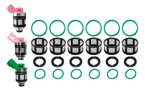 Kit Para Inyector Nissan X-terra V6 3.3 2002 2003 (6 Jgos)