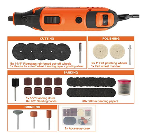 Kit De Herramientas Rotativas Y Gafas De Seguridad Transpare