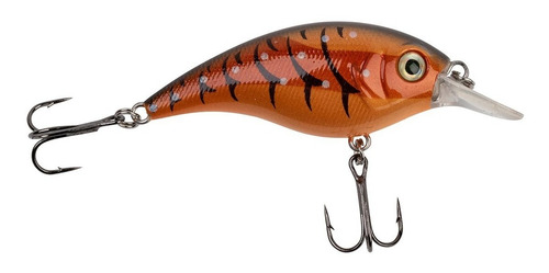 Pesca Señuelo Crank Bait Con Labios Sonajero Triple Anzuelo Color Bronce