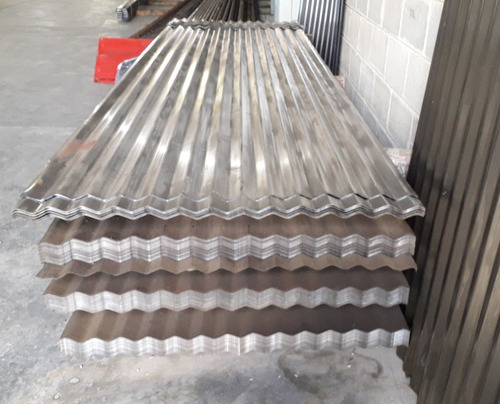 Imagen 2 de 2 de Lamina Techo Zinc Onduladas No Galvanizada Sin Recubrimiento