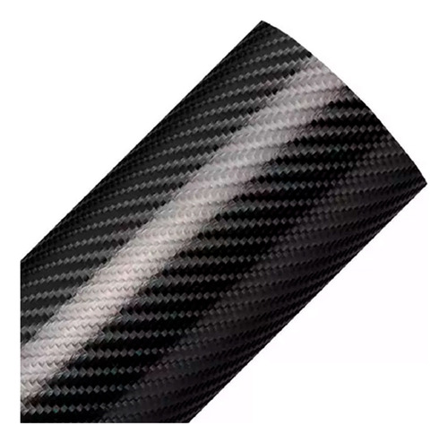 Envelopamento Fibra Carbono Preto 3d 5mx60cm Carro Moto