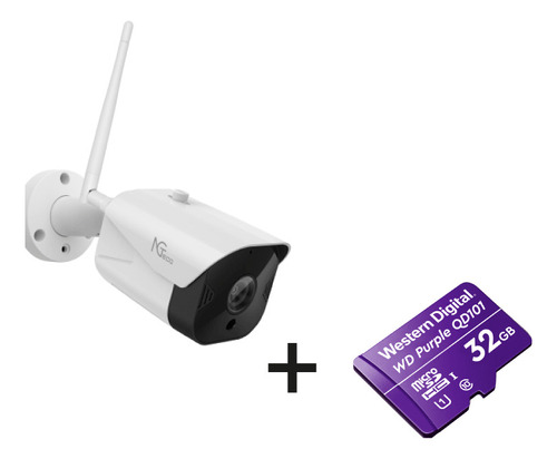 Camara Ngteko Wifi Ip65 App Sd Audio Bidireccional Fhd