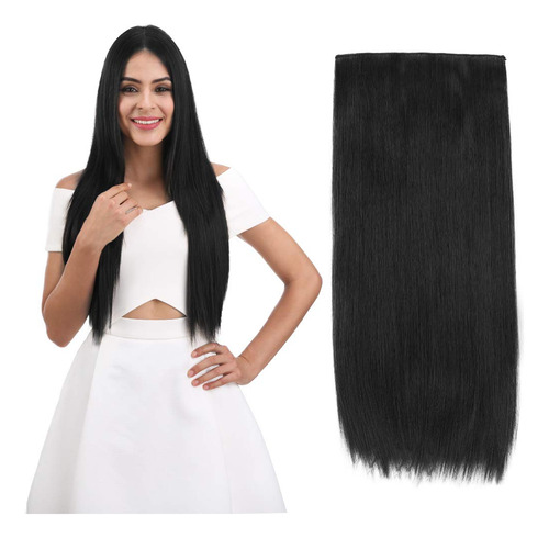 Reecho - Extensiones De Pelo Liso Con Clips, Extensiones De 