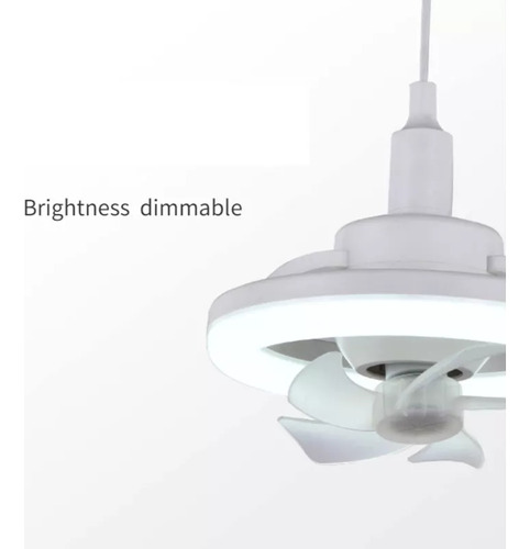 Ventilador De Techo Con Luz Led, Mando A Distancia Giratorio