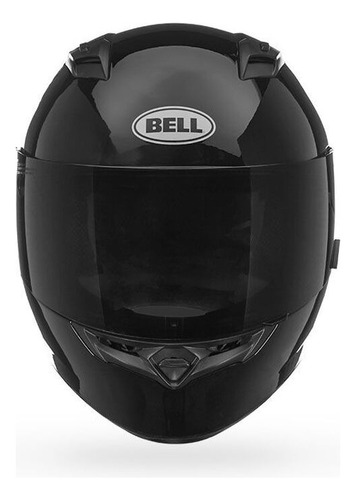 Casco Moto Integral Bell Qualifier Pista Visor Simple Gaona Negro Brillante Liso S