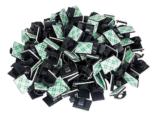 H 2x100pcs Clips De Cables Adhesivos Organizador De Cables