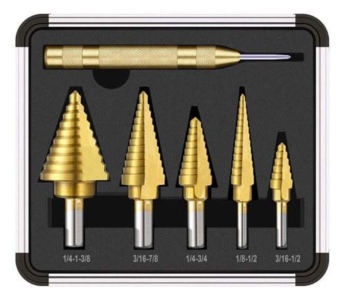 Juego De 6 Brocas Fast Step Con Revestimiento De Titanio