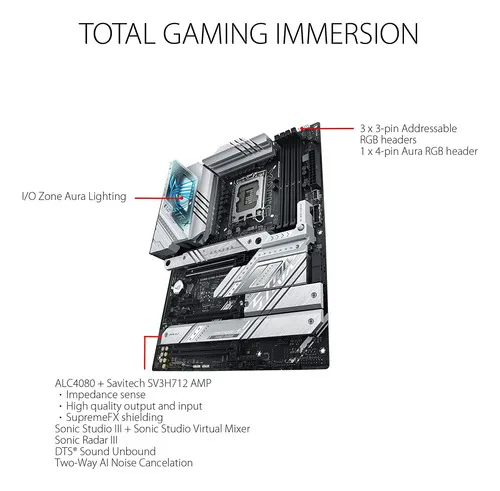 Msi T. Madre Intel Asus Rog Strix Z790-a Gaming Wifi D4 Lga1 Color Plateado