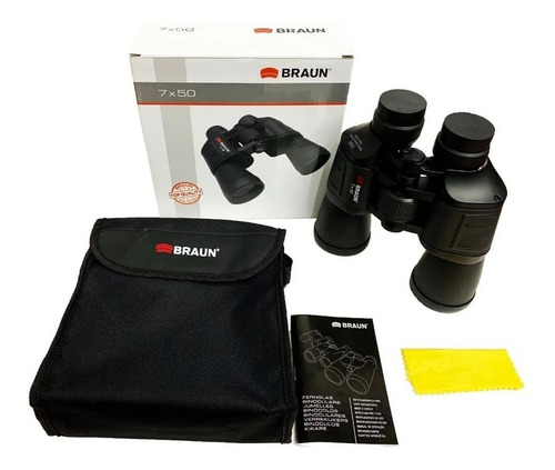 Imagen 5 de 8 de Binocular Braun Germany 7x50 Ultralit Porro Bk7 Con Funda