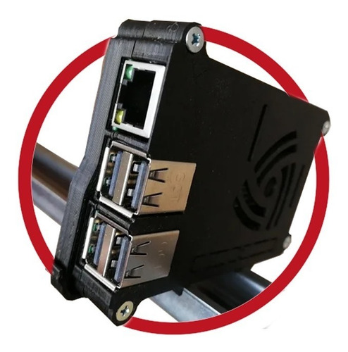 Kit 2un Case De Raspberry Pi 3 Com Suporte De Trilho Din