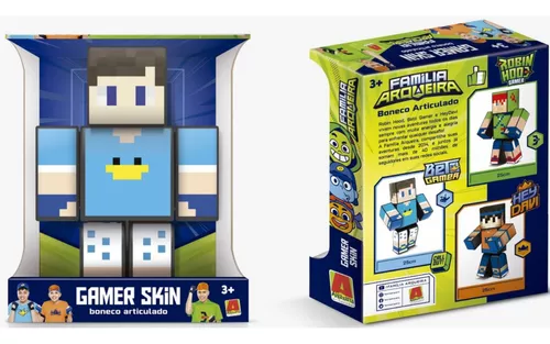 Boneco Minecraft Figura Vinil Articulado Brinquedo Infantil