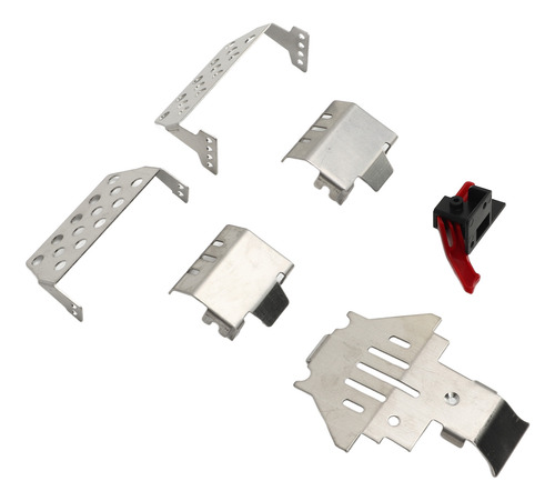 Protector De Acero Inoxidable Rc Car Chassis Armor, 6 Piezas