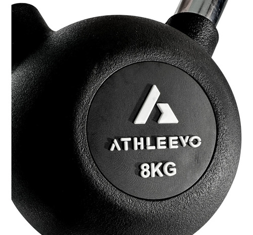 Athleevo Pesa Rusa De 8 Kg Crossfit Fitness Gym En Casa Color Negro