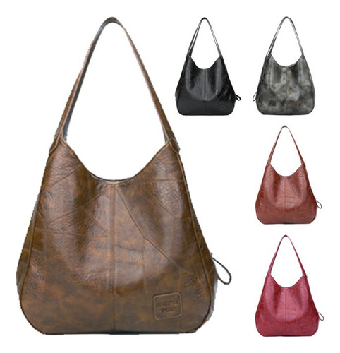 Bolso Mujer Vintage Gran Capacidad Piel