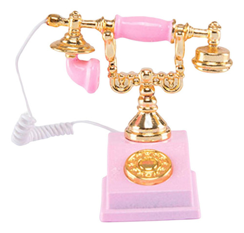 Mini Adorno Para Muebles De Casa De Muñecas Rosado