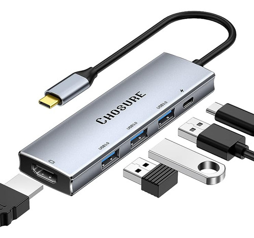 Hub C Divisor C En Thunderbolt 3 Hub A Adaptador Hdmi 4k Par