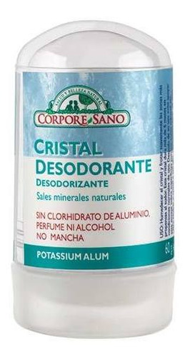 Desodorante Barra Crystal Unisex 60 G, Corpore Sano