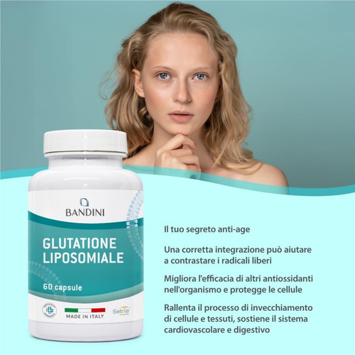 Glutation Liposomal 60 Cápsulas 250 Mg De L-glutatión Setria