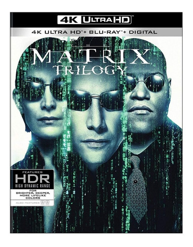 4k Ultra Hd + Blu-ray The Matrix Trilogy / Incluye 3 Films