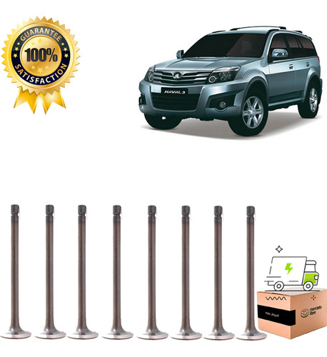 Set 8 Valvula Admision Para Great Wall Haval 3 2.0 2011 2014