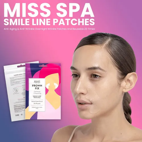 Miss Spa Parches De Línea De Sonrisa Reutilizables 20 Veces,