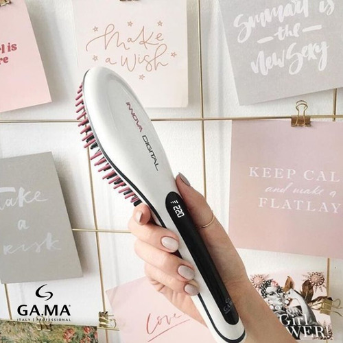 Imagen 8 de 10 de Cepillo Antifrizz Ion De Cabello Planchita D Pelo Gama (130) - Garantia Oficial - Alisado Anti Frizz - Sano Y Brillante