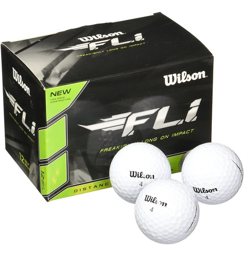 Set De Bolas Para Golf Estándar Wilson, Blancas, 12 Piezas