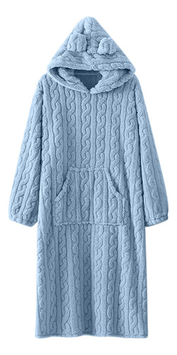 Pijama Para Mujer, Manta Perezosa De Algodón Shu, Con Capuch