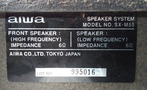 Microcomponente Aiwa Modelo Xr-m55u Leer Descripcion Plateado 75 W (Usado)