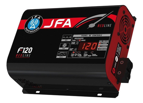 Fonte E Carregador Automotivo Redline 120a Slim Com Display