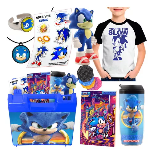 Pelúcia Sonic Boneco Brinquedo 30 Cm Filme Fofo Grande no Shoptime