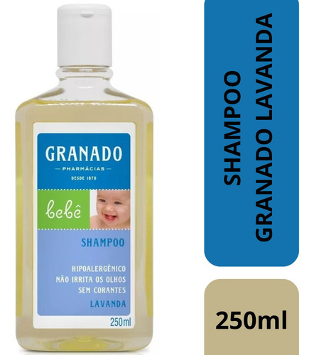 Shampoo Hipoalergênico Granado Bebe 250ml Lavanda