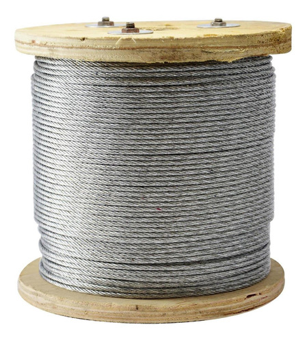 Cable Acero Galvanizado 6 X 7 Rollo 200 Mts 1/8  Cs C