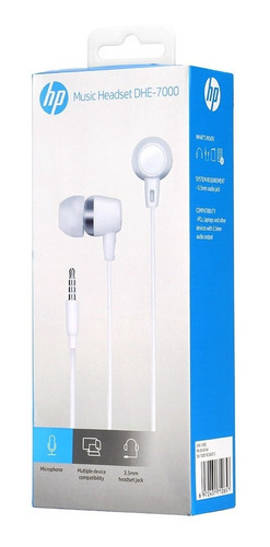 Imagem 2 de 4 de Fone De Ouvido Intra Auricular P2 Com Microfone Hp Original