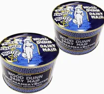Comprar 2 Mantequillas Lata Azul Original Wood Dunn Dairy Maid 454g